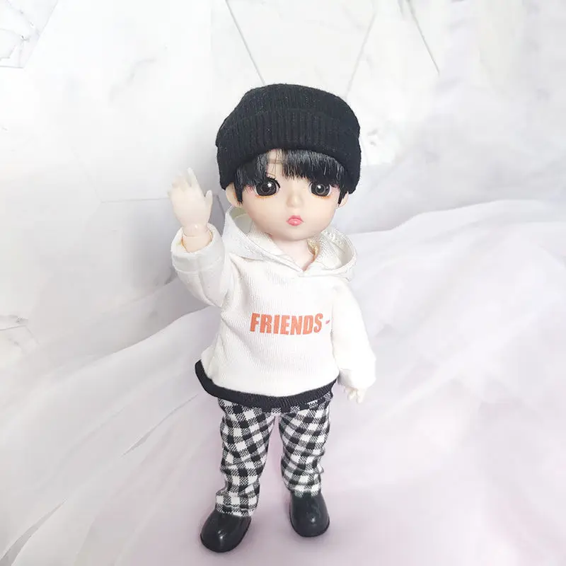 

Кукла Idol Star 16 см, одежда, игрушка с одеждой, мягкое тело, милые внимательные фанаты Ван ибо, коллекция хлопковых кукол в подарок