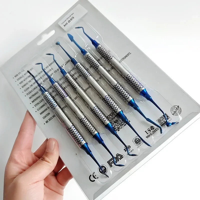 6 шт. стоматологическая композитная смола шпатель инструменты набор