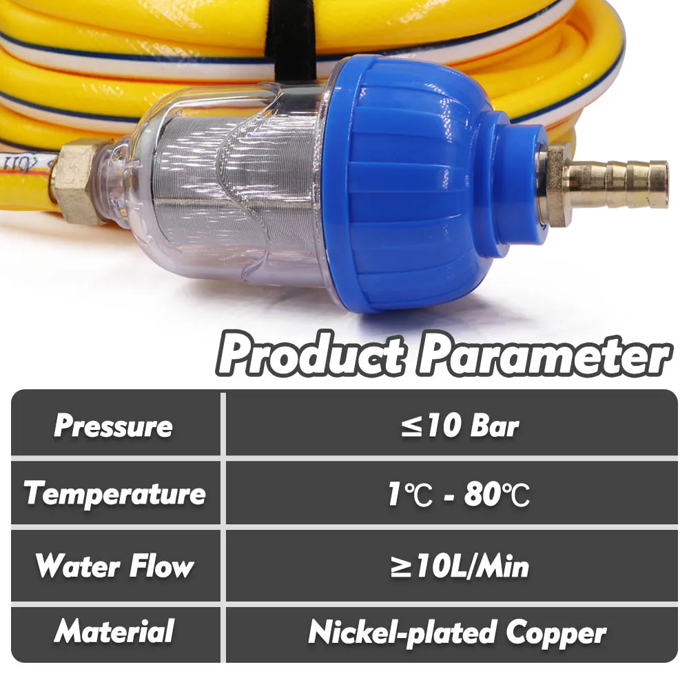3-цветный предварительный фильтр 1/2 дюйма садовый кран для ирригационной трубки с