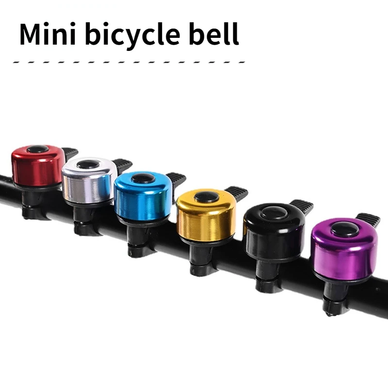 

1PCS Seven-color Optional Bicycle Handlebar Small Bell Aluminum Bell Mini Bike Bell Ring Crisp Easy Installation Bike Accessorie