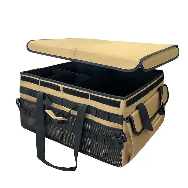 

Органайзер для багажника, сетчатый Карманный складной ящик для хранения в багажнике автомобиля, портативный органайзер для хранения в багажнике, многофункциональная сумка для хранения инструментов
