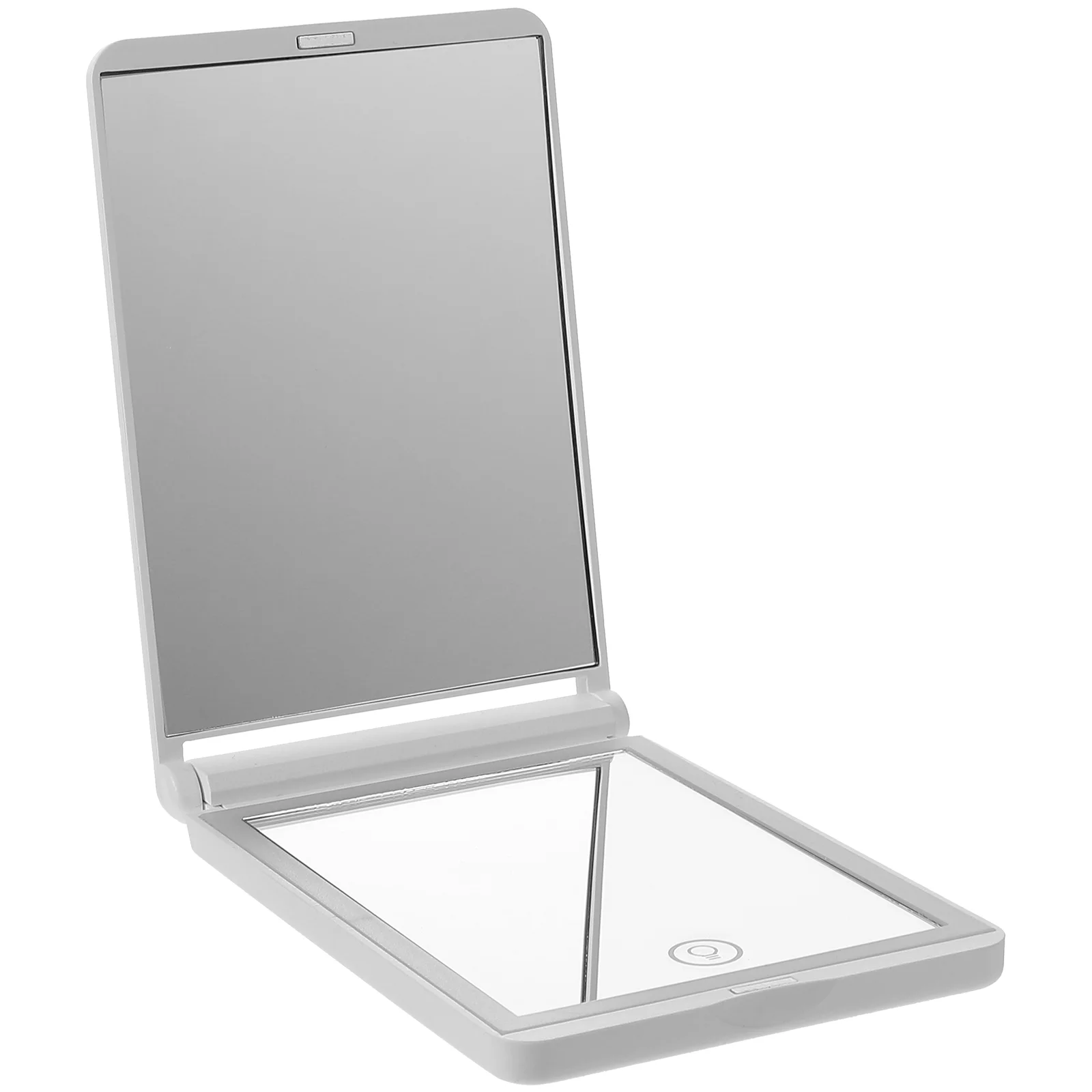 

1pc Practical Magnifying Portable Makeup Mirror Rechargeable Mirror LED Light Mirror Cosmetic Mirror for Travel
