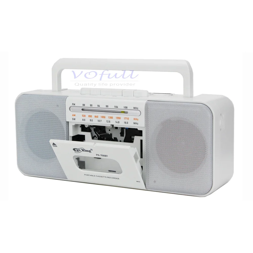 Кассетный проигрыватель Vofull портативный музыкальный плеер двойной динамик