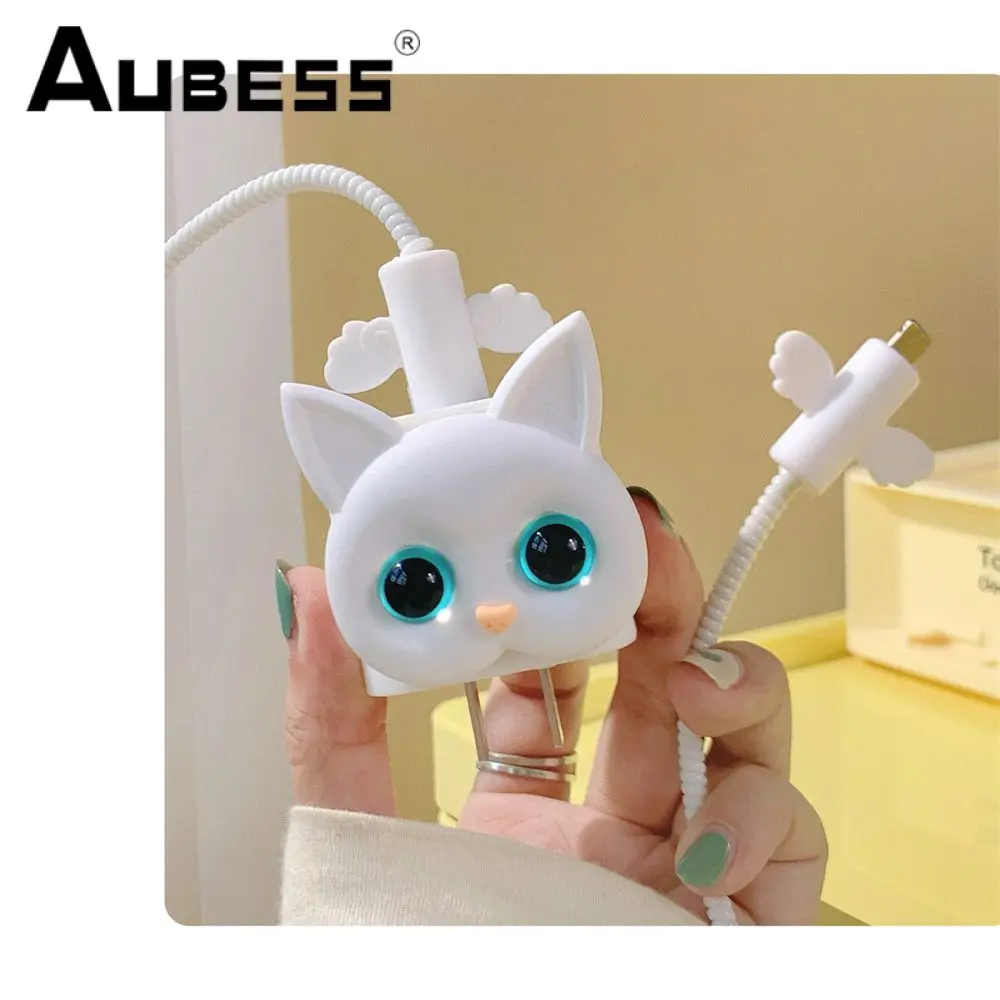 

Защитный чехол с милым и очаровательным мультяшным рисунком протектор для проводов точное открывание формы не влияет на зарядку защитный чехол