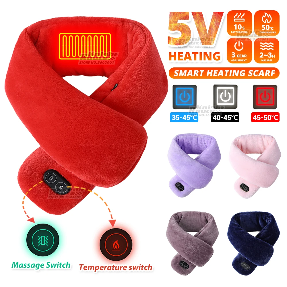 

Шарф с электроподогревом для езды на мотоцикле, зимой, для мужчин и женщин