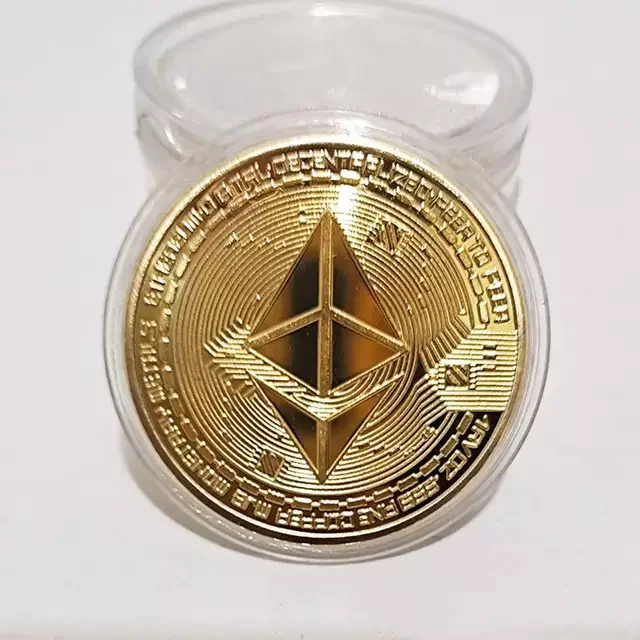 

Antique Collection Creative Collectibles Ethereum Non currency Imitation Plated Gift Commemorative coins Souvenir Metal Gold