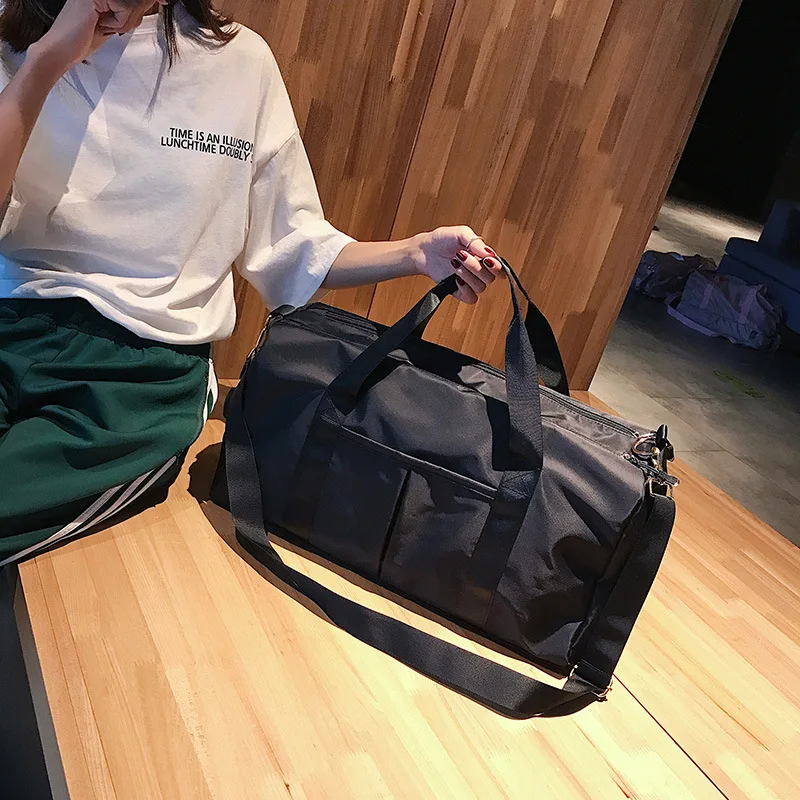 2023 New Waterproof Nylon Travel Bag Ladies Handbag Travel Storage Bag Storage Bag Sports Diagonal Bag Shoe Box Luggage Bag