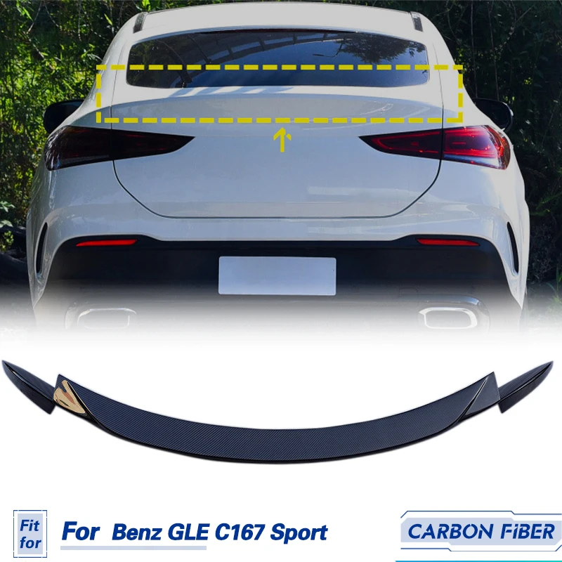 

Задний спойлер на крышу, крыло, углеродное волокно для Mercedes Benz GLE C167 Sport Coupe 2020-2022
