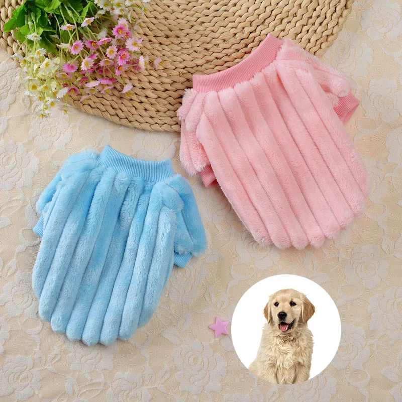 

Soft Plush Winter Warm Dog Clothes for Small Dogs Pet Cat Puppy Vest Spring Autumn Shih Tzu Chihuahua French Bulldog Teddy Coats