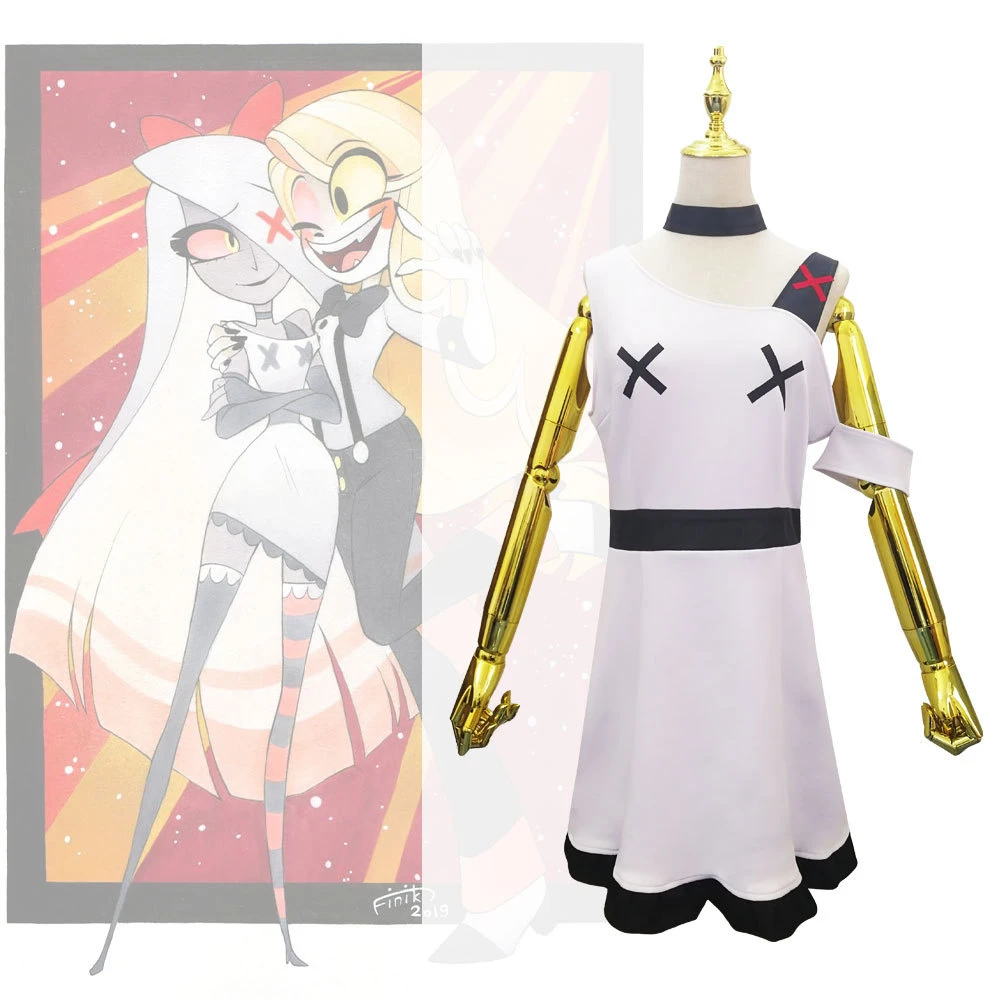

Hazbin Anime Hotel Vaggie Sexy Dress Cosplay Costumes Women's Clothing Halloween Prop Xmas Gift