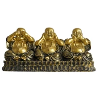 southeast asian style resin maitreya buddha statue desktop decor crafts living room home decoration accessories