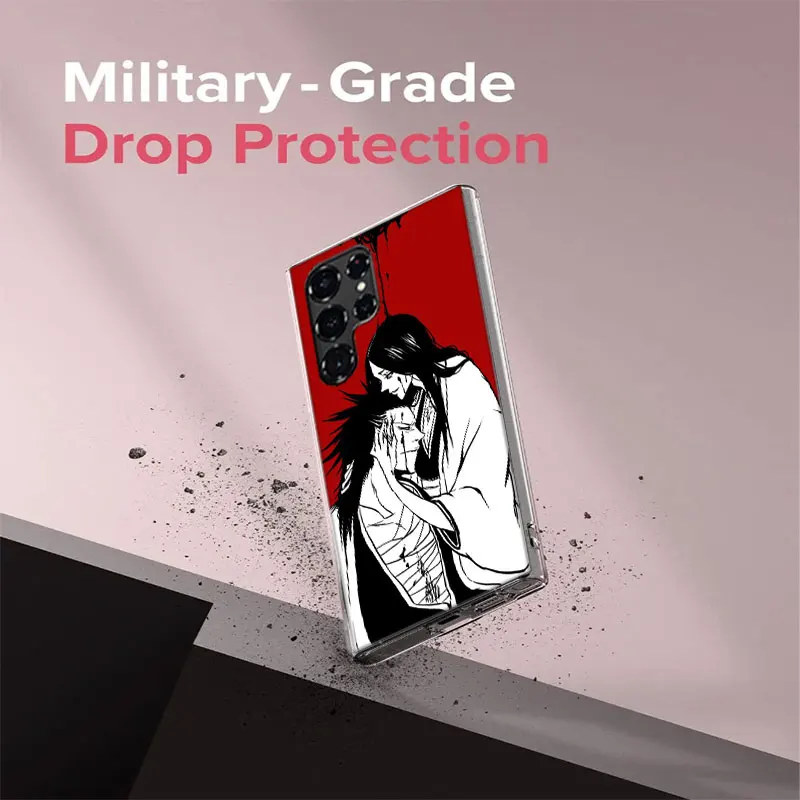 Прозрачный чехол для телефона отбеливатель Zaraki Kenpachi Samsung Galaxy S20 S21 S23 FE S22 Plus S24 Ultra S10