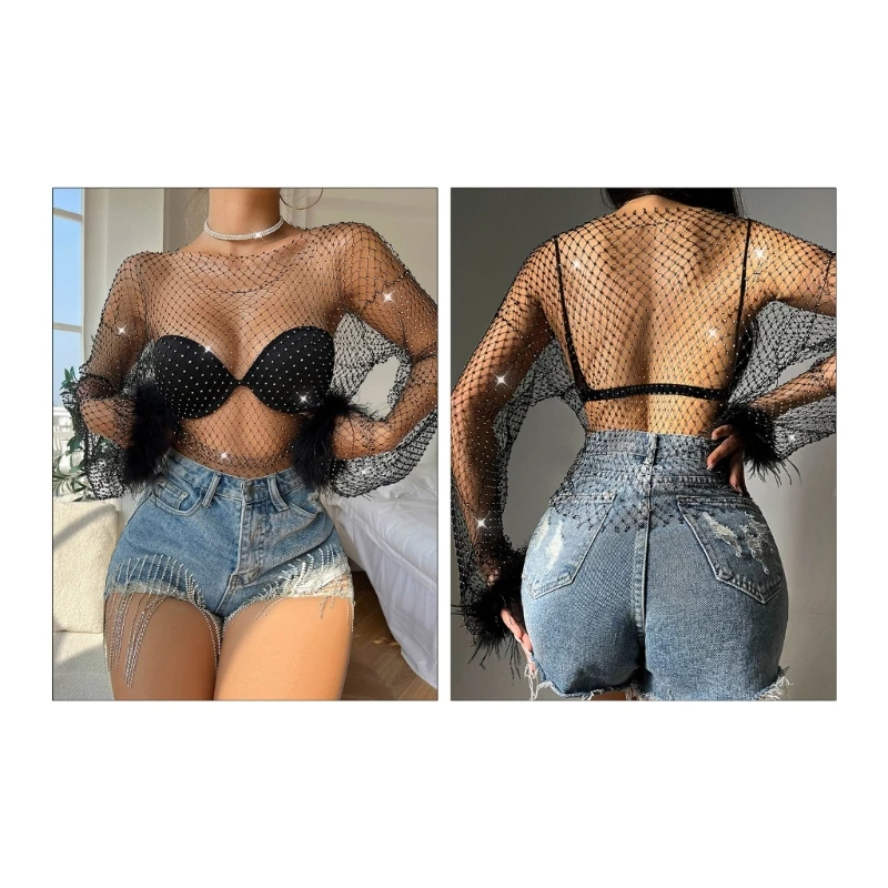 

Однотонные женские укороченные блузки, сексуальный облегающий топ с круглым вырезом для повседневной носки