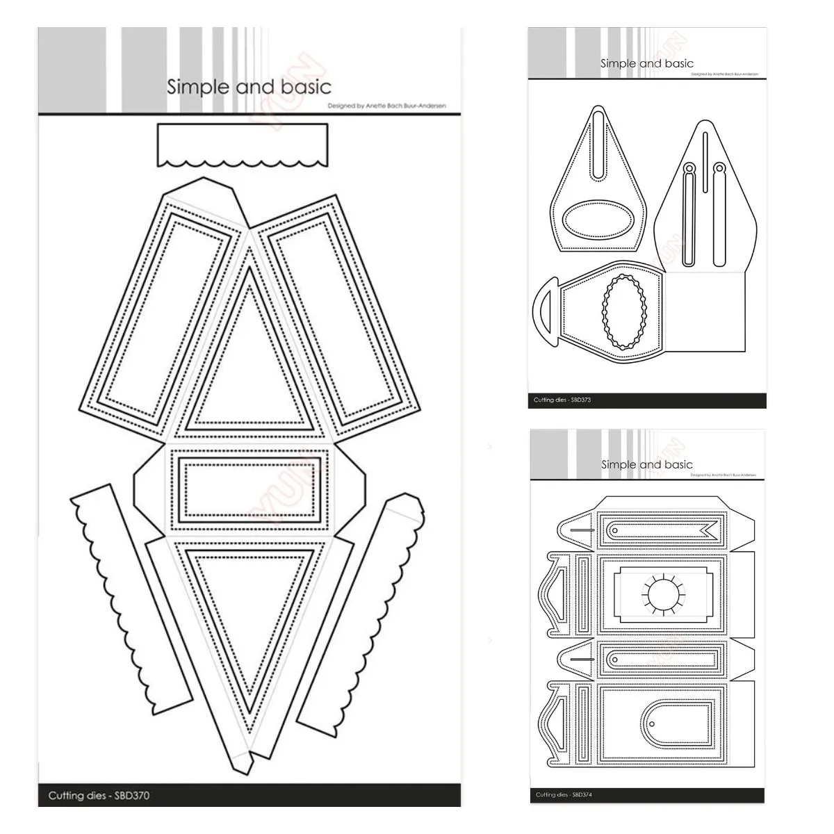 

Cake Giftbox with Handle Metal Cutting Dies DIY Scrapbooking Giftbox for Mini Bottles Assemble-Box Handmade Greeting Cards