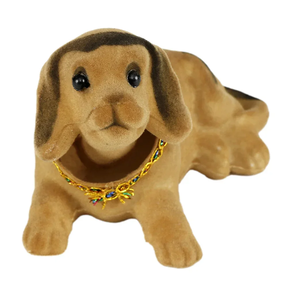 Креативная фигурка собаки с качающейся головой орнамент статуя милая качающаяся