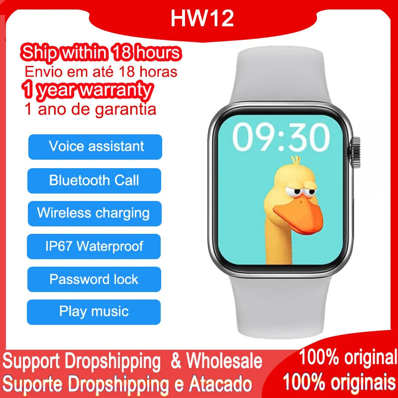 Умные часы IWO 12 Pro HW12 с сенсорным экраном 6 дюймов 40 мм 1 57 дюйма измерение кислорода