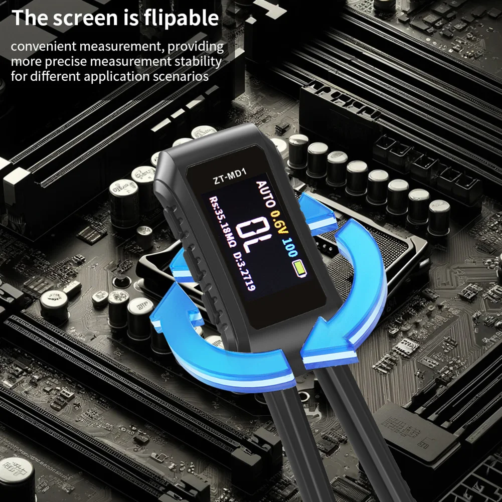 1 компл. ZOYI MD1 мини умный пинцет LCR ESR тестер сопротивление емкость индуктивность