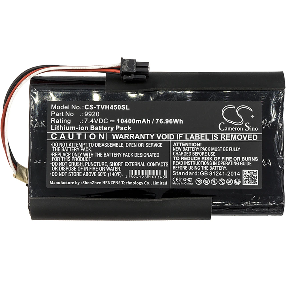 

Cameron Sino 10400mA Battery for Televes H45,H60 9920