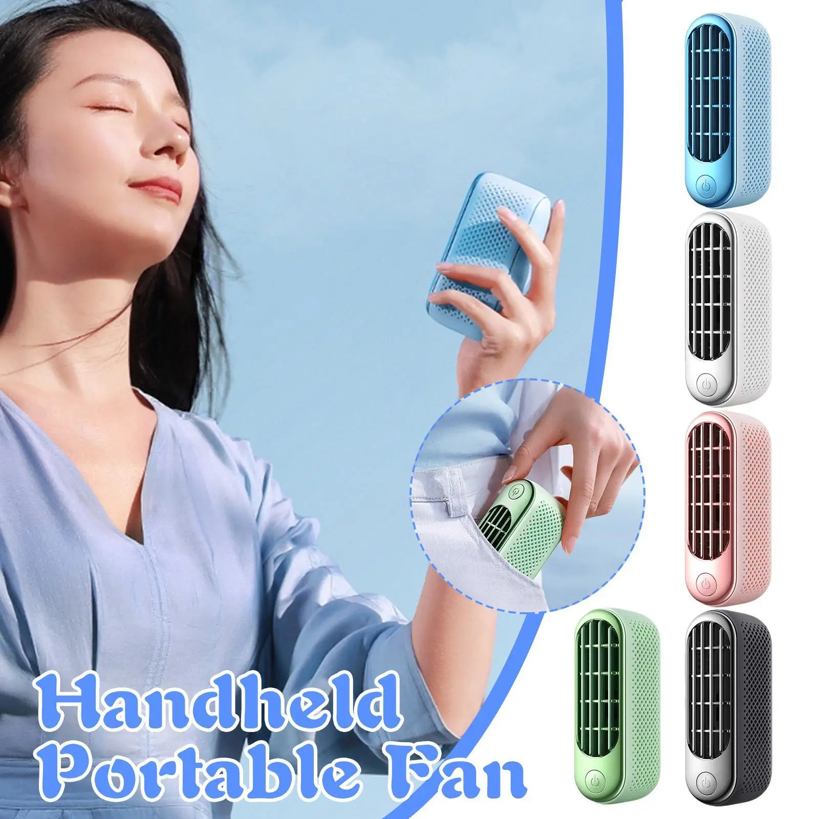 

Миниатюрный Портативный USB-вентилятор, Электрический перезаряжаемый бесшумный Карманный охлаждающий ручной светильник для офиса и улицы