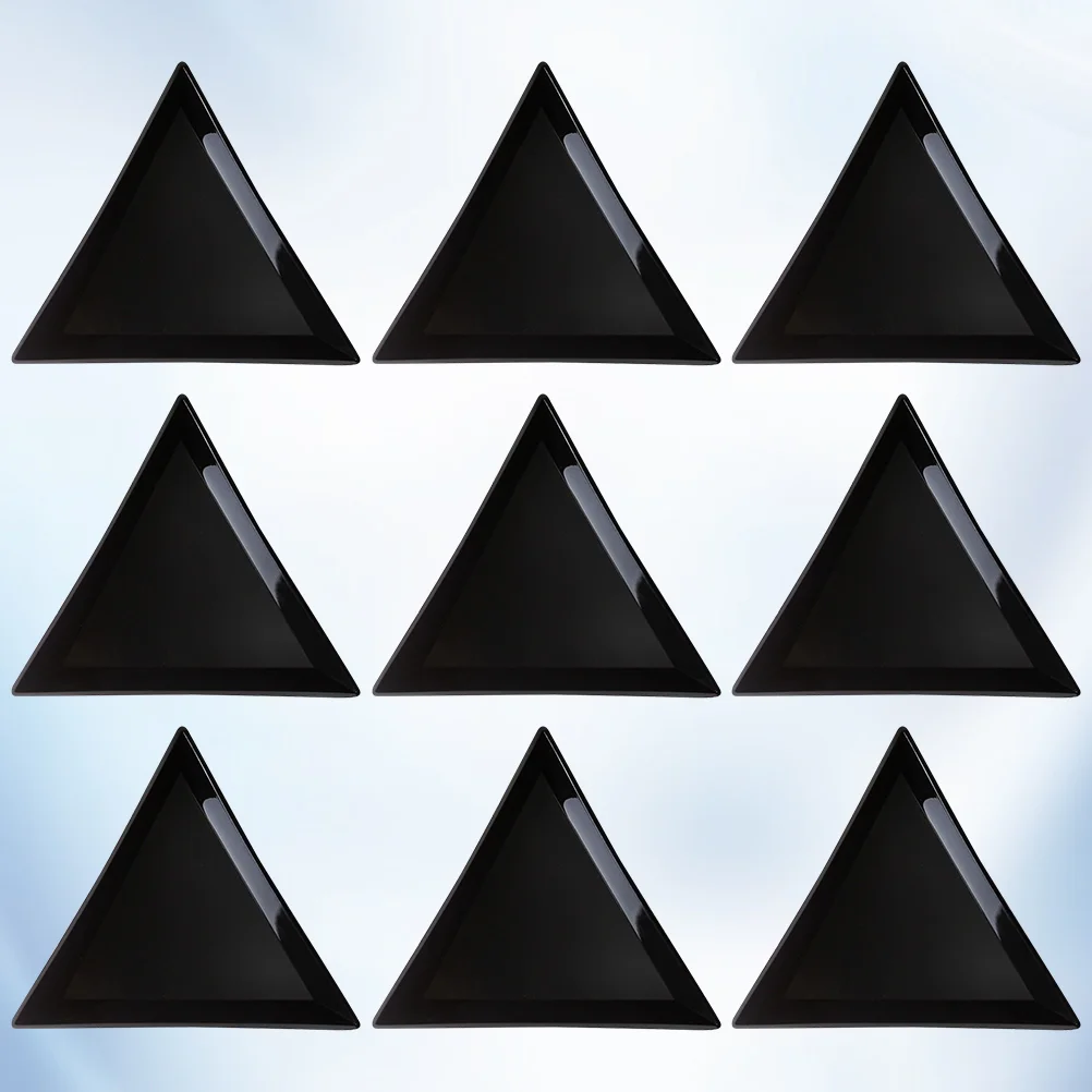 80 шт. треугольные пластины для ногтей маникюрные лотки хранения инструментов