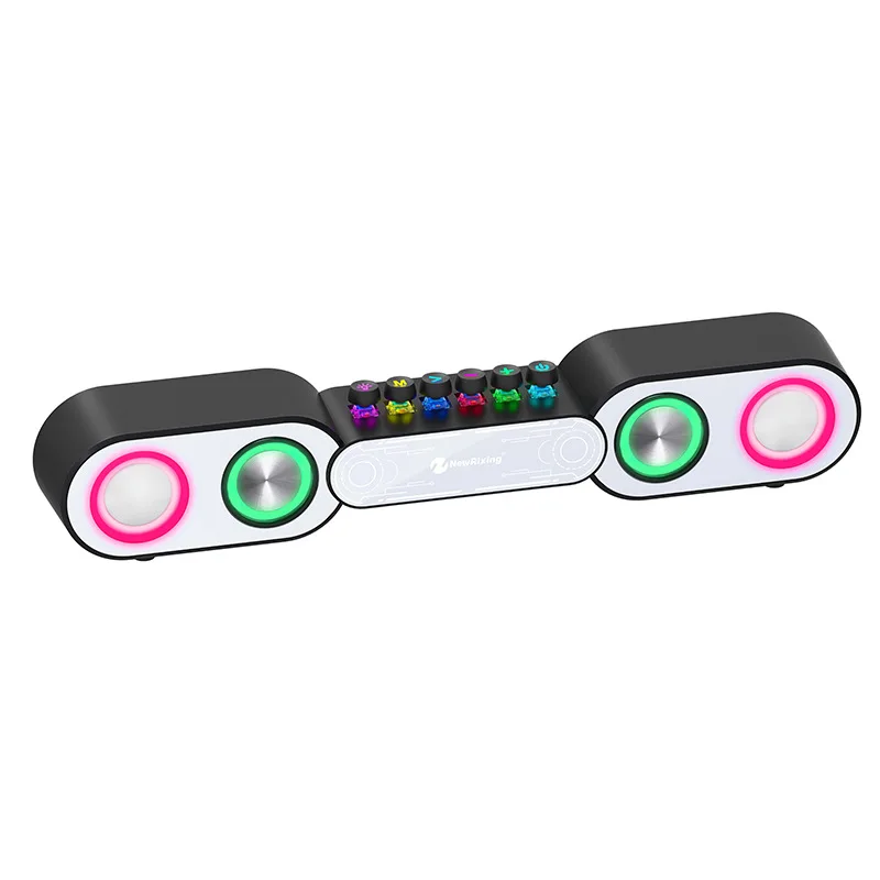 

Bluetooth speaker RGB Colorful E-sports Speaker bluetooth Glow Atmosphere Lamp HiFi Stereo Sound box Desktop Computer speakers
