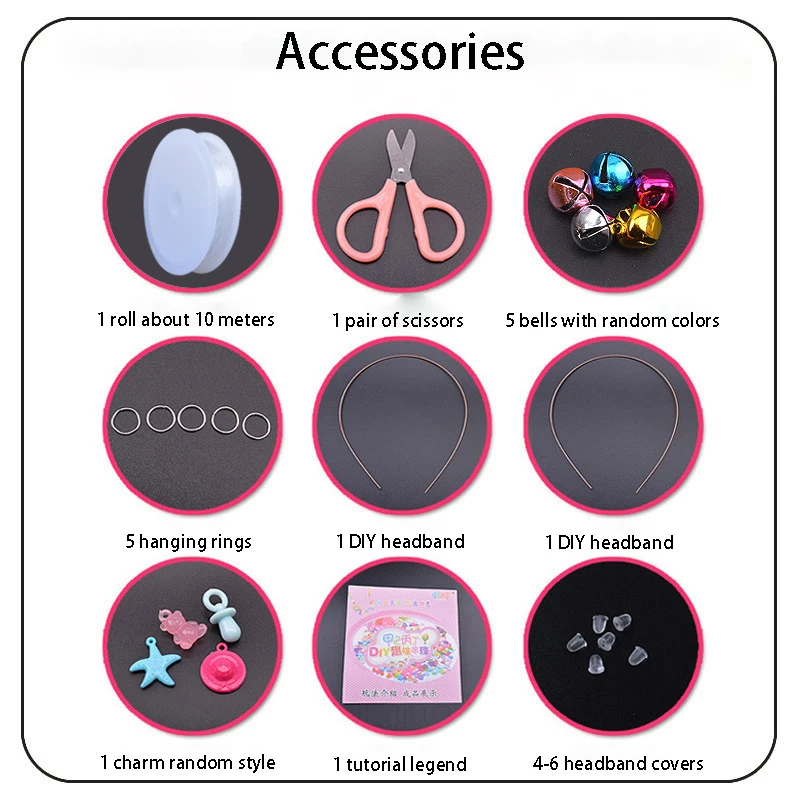 1 шт. набор бусин для девочек сделай сам |