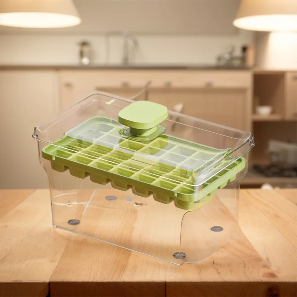 Пресс для льда с лопаткой бытовой контейнер хранения 34/68 отсеками многоразовый