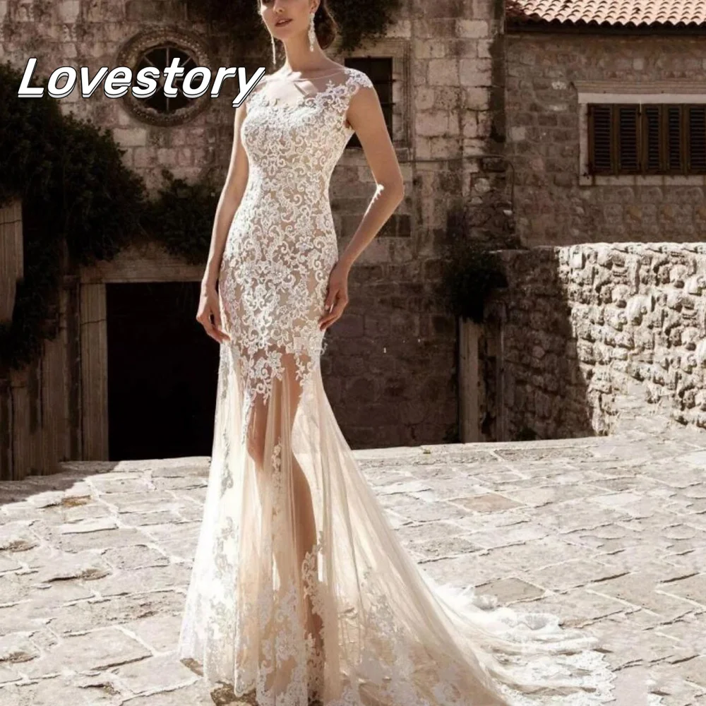 Кружевные свадебные платья