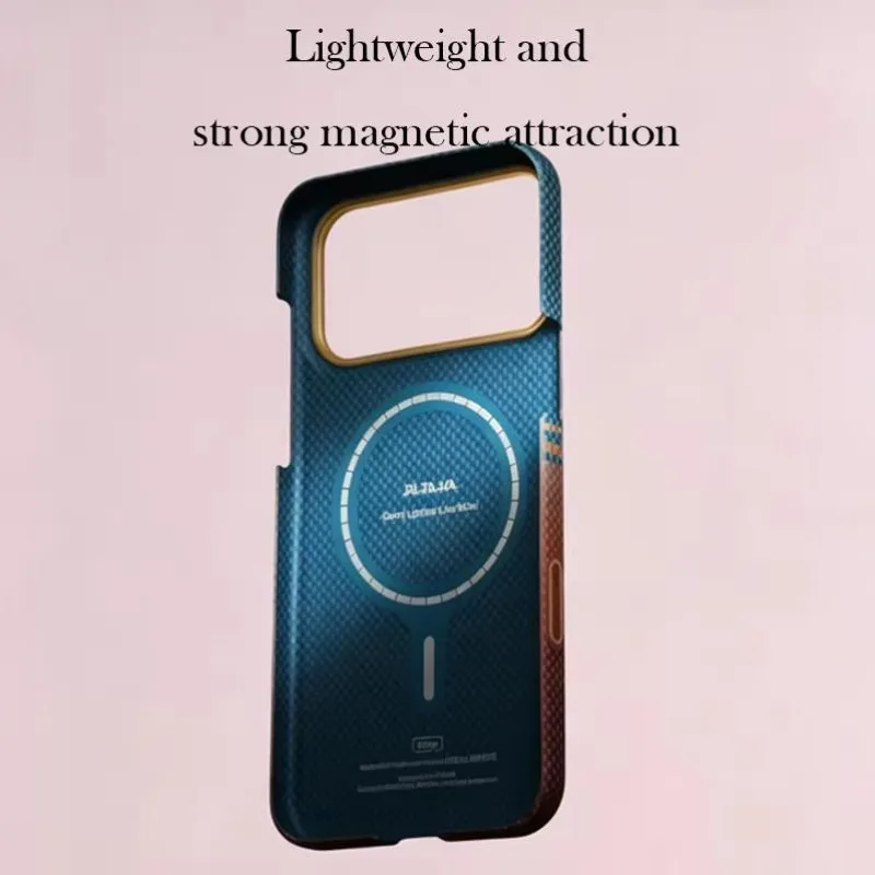 Чехол PITAKA из углеродного волокна для iPhone 17 Pro Max17 ProAir, кевларовый, с поддержкой беспроводной зарядки, магнитный, ультратонкий (art.: 3920da7fb6ca6) - 3920da7fb6ca6