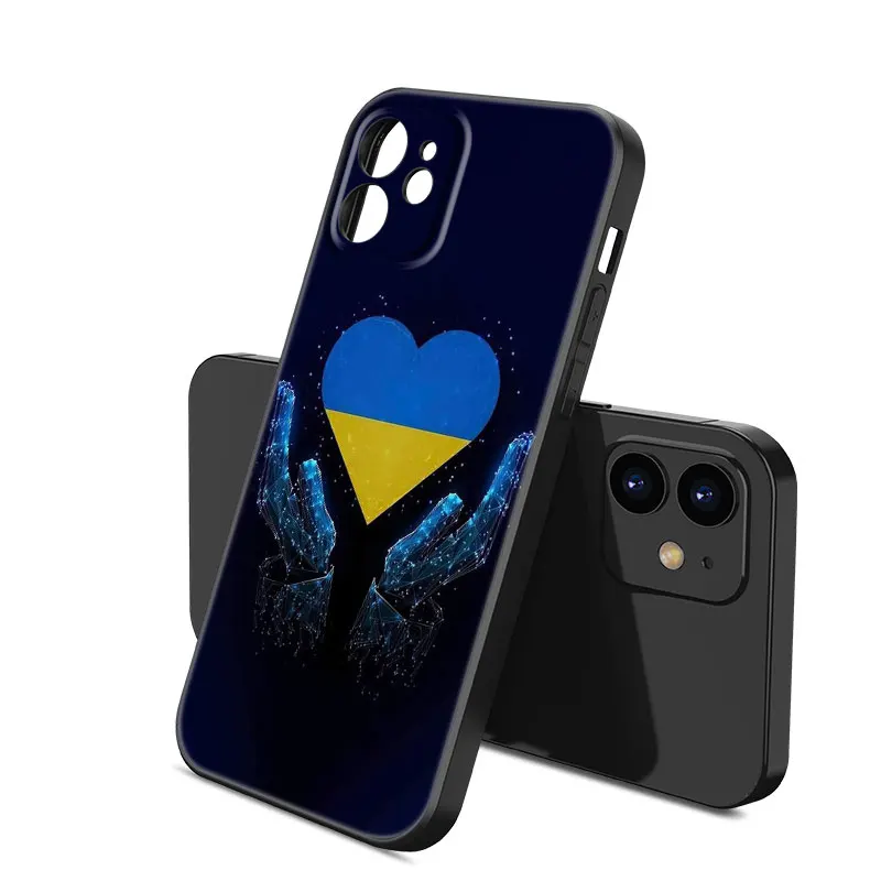 Чехол для телефона с украинским флагом Apple iPhone 12 13 Mini 11 14 15 Pro XS Max 7 8 Plus X XR SE 2020 2022