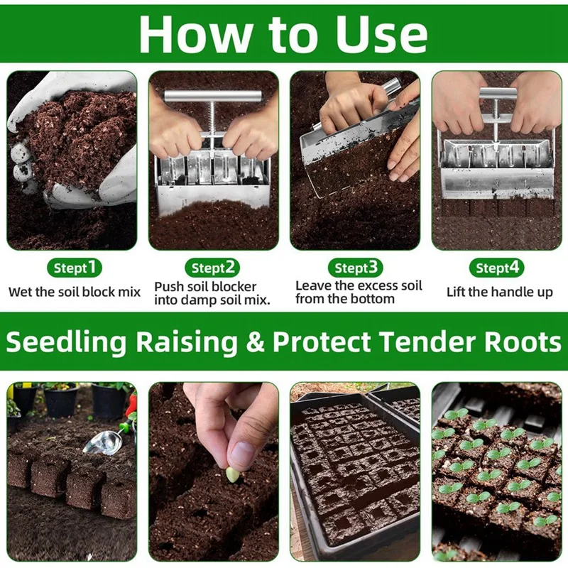 Металл для блокировки почвы запуска семян с сильным ручным управлением