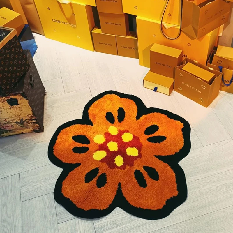 Шикарный цветочный ковер для гостиной яркий спальни нигонии Напольный Коврик