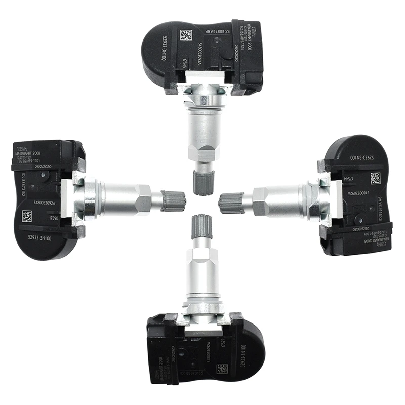 4 шт. датчик давления в шинах TPMS 52933-3N100 для Hyundai Accent Equus I30 Ix20 Kia Rio Ceed 52933-2J100 52933-B1100 433