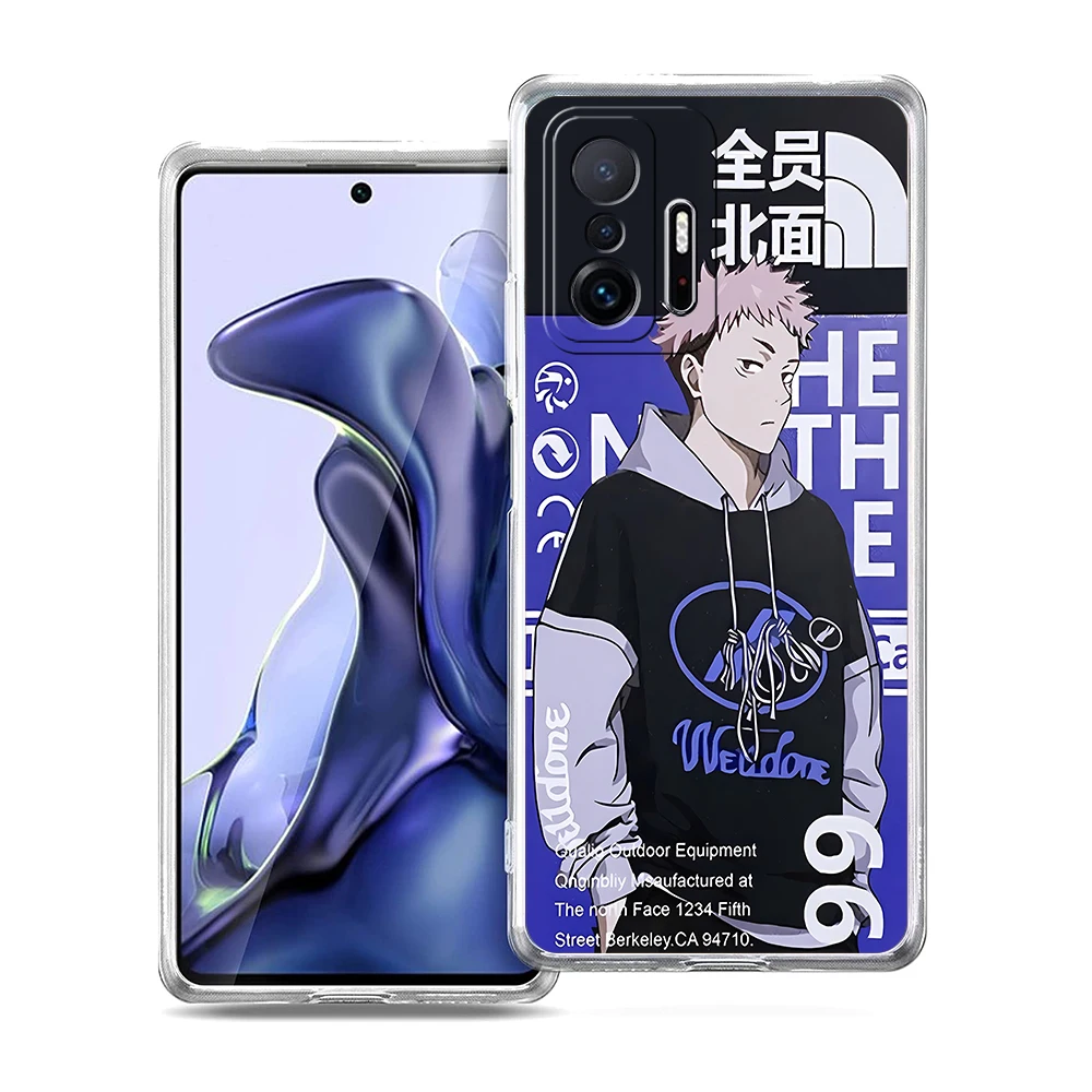 

Jujutsu Kaisen Phone Case for Xiaomi Mi Poco F3 X3 X4 GT NFC M3 M4 11 Ultra 12 11X 11i Pro Lite 5G Soft Transparent Cover Capas