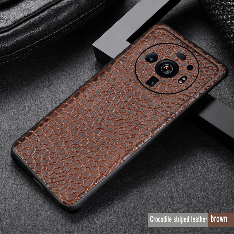 Luxury Crocodile Leather Case For Xiaomi Mi 12 11 Ultra 12 11 10 9 8 pro CC9lite Camera Protection Silicone Bumper Phone Cover enlarge