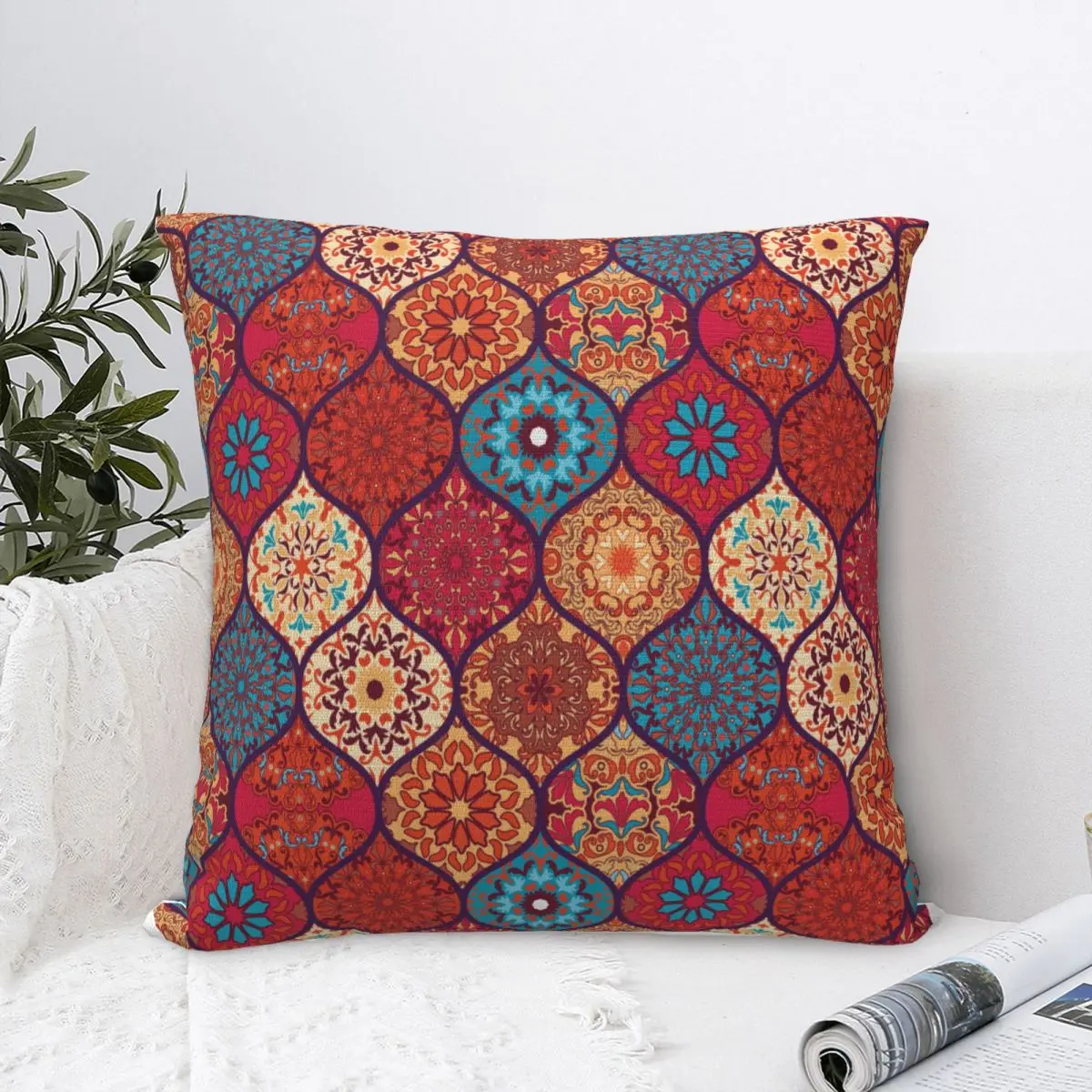 

Moroccan Style Case Of Sofa Big Size Cushion Cover Pillowcases For Pillows Creative Arts Abstraction Not deformed Anti-shrunk