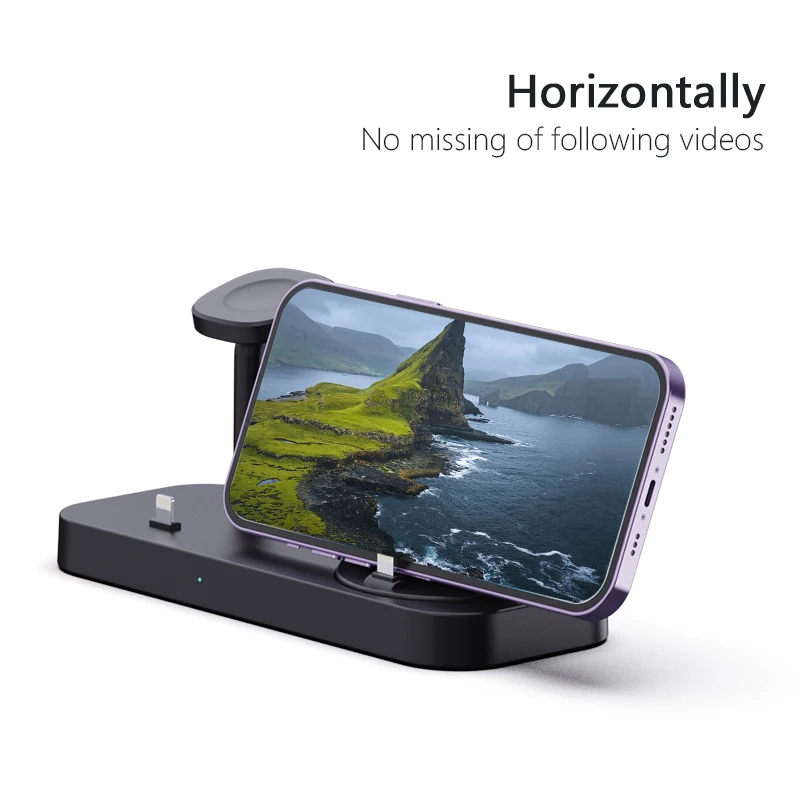 Настольное беспроводное зарядное устройство 4-в-1