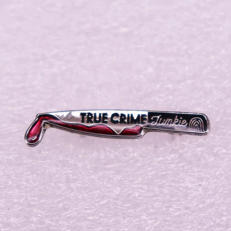 

Bloody Knife Dagger Accessory Television Brooches Badge for Bag Lapel Pin Buckle Jewelry Gift For Friends