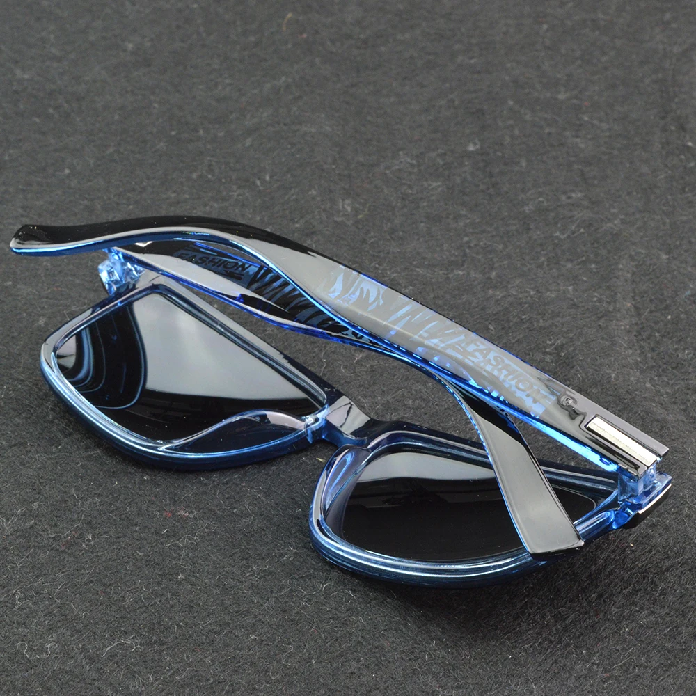 Синие зеркальные поляризованные солнцезащитные очки Clara Vida для близорукости на