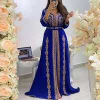 2022 kaftan dress women muslim abaya dress turkey dubai islam moroccan luxury embroidery female jellaba party long maxi dress