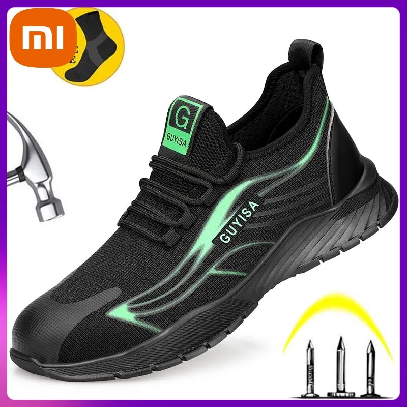 

Xiaomi Breathable Comfortable Safety Sports Shoes Anti-Smashing And Anti-Piercing Safety Shoes Men's