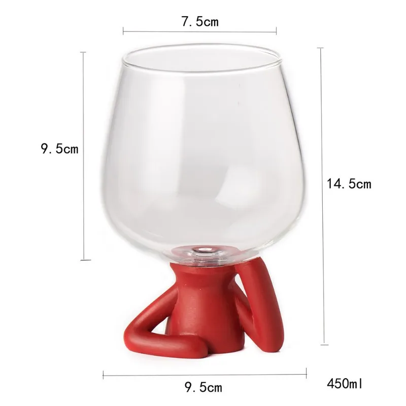 glass cup holder wine bottle stopper creative drink ware kitchen accessories gadget gift for man personalized home bar wine set free global shipping