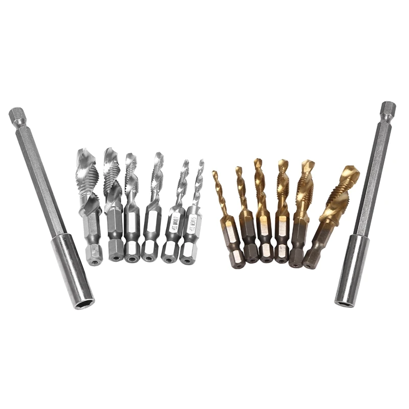 

4341 Hexagon Shank M3-M10 Hexagon Shank Thread Metric Tap Drilling Screw Machine Compound Drill Bit