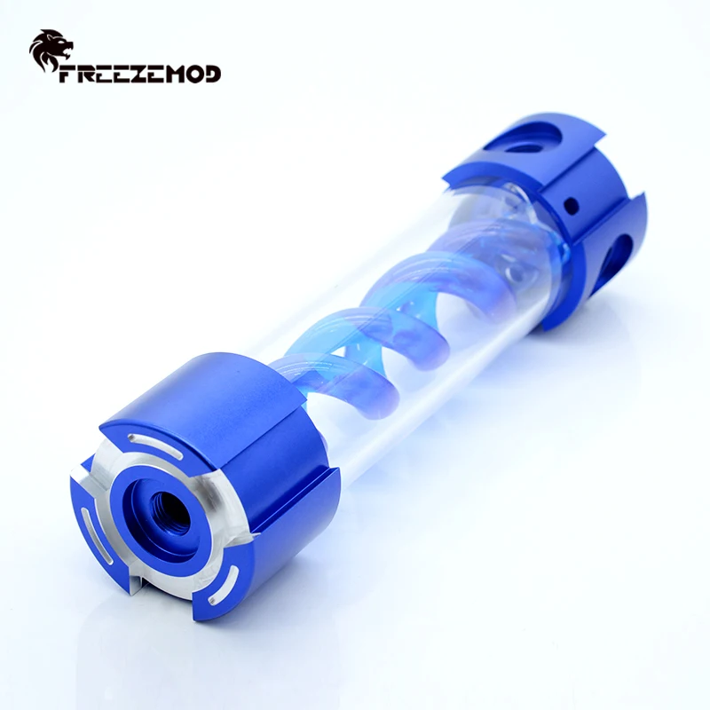 

FREEZEMOD Water Tank Full Metal OD50mm, Spiral T Virus Reservoir, ubble Discharger Water Cooling 5V ARGB 3PIN YSX-TBDA