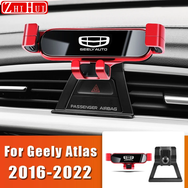 

Стайлинг автомобиля, держатель для Geely Atlas 2016-2022, крепление на вентиляционное отверстие, Гравитационный кронштейн, подставка, автомобильные аксессуары