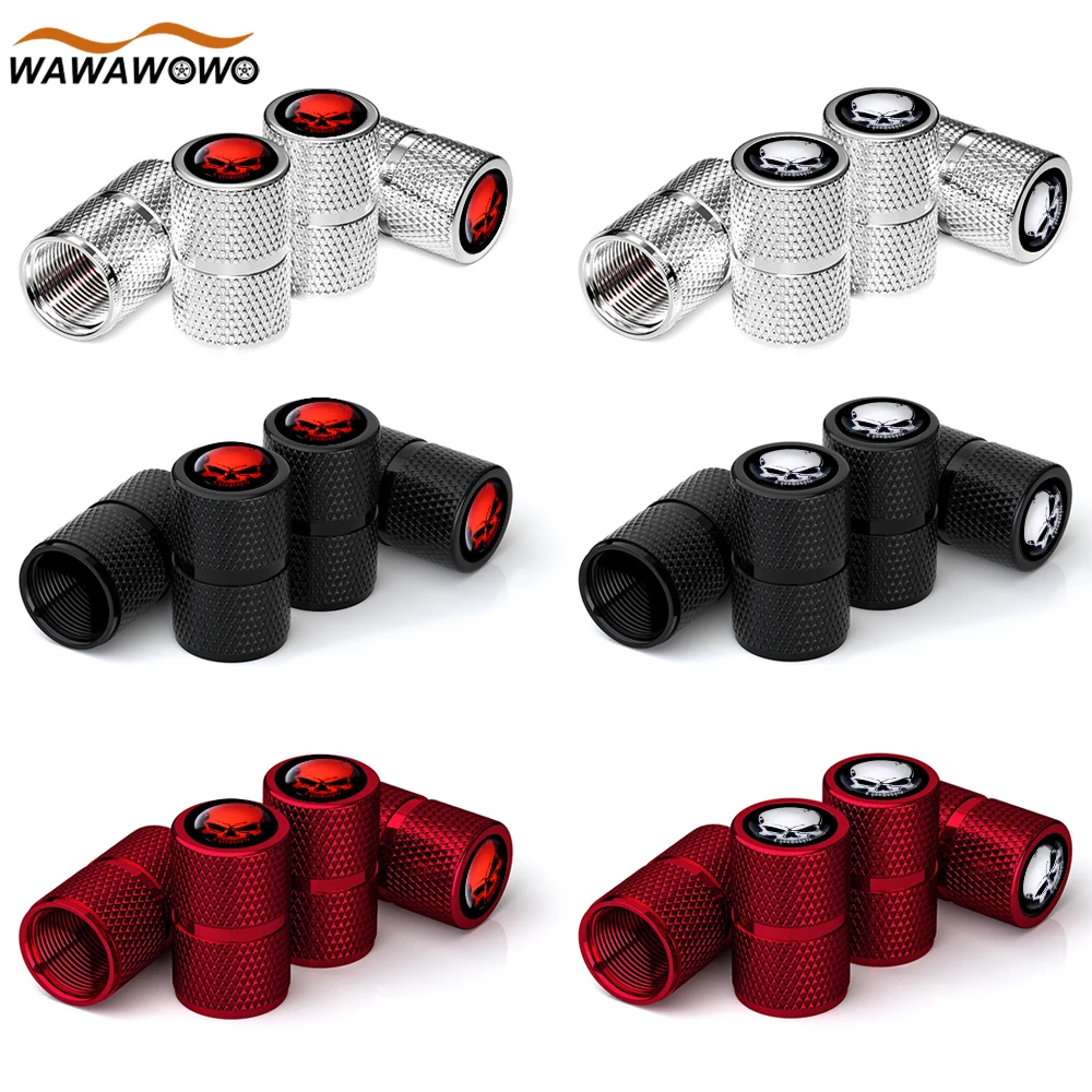 

4Pcs/Set Aluminum Wheel Tire Valve Stem Cover, Suitable for Cars, Trucks, Bikes, Motorcycles, Bicycles Decoration Accessories