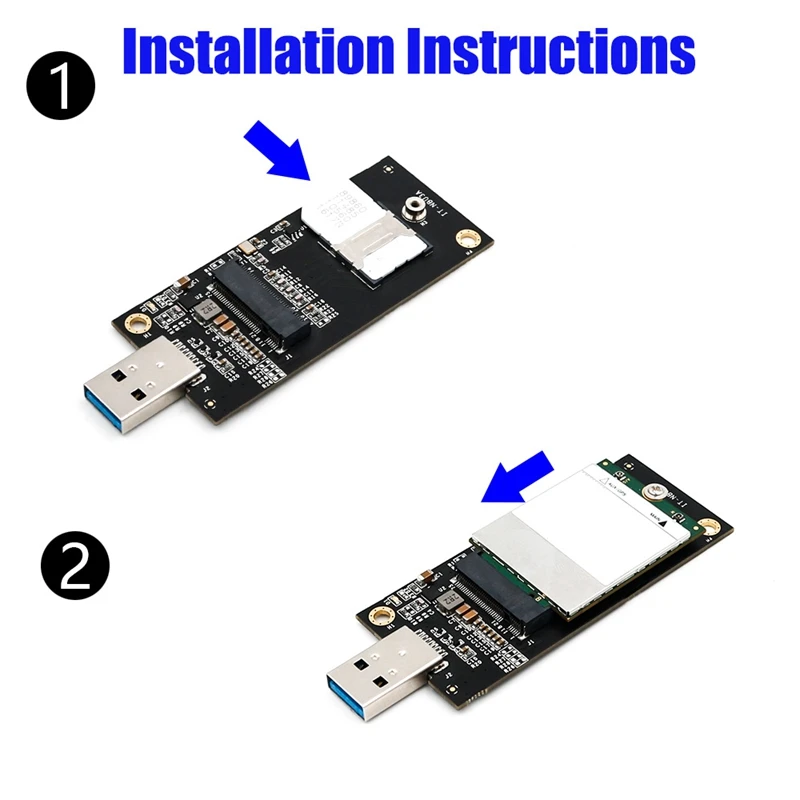 

M.2 to SIM with USB 3.0, 3G/4G module to USB 3.0 with SIM card slot adapter card