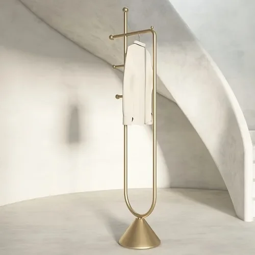 Настенная Золотая вешалка для одежды напольная Современная стойка в спальню
