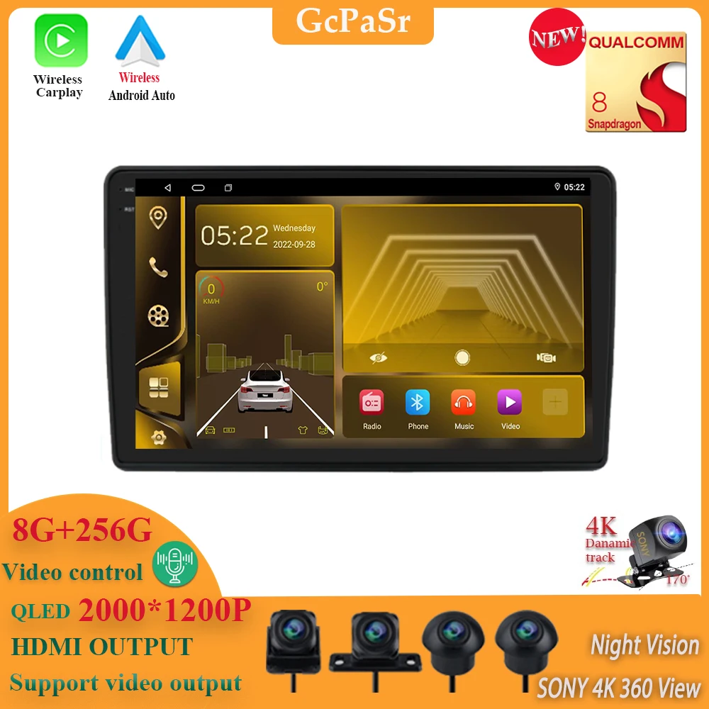

Qualcomm Snapdragon For FIAT Ducato 3 2006-2022 For Peugeot Boxer 2 2006 - 2022 For Citroen Jumper 2 Android 13 Player Navigatio