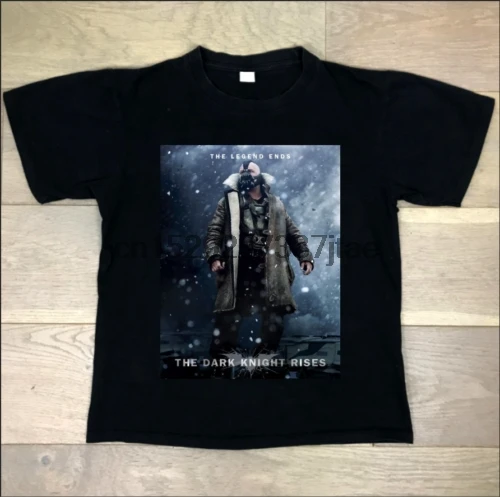 Постер фильма Темный рыцарь поднимается Бейн классическая черная футболка